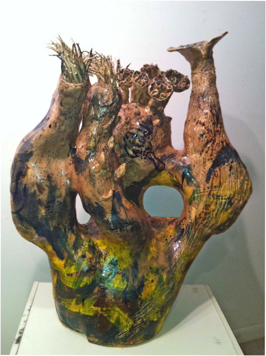 Troubles in the Coral Reef Ceramic 34.5x28x16in 2014