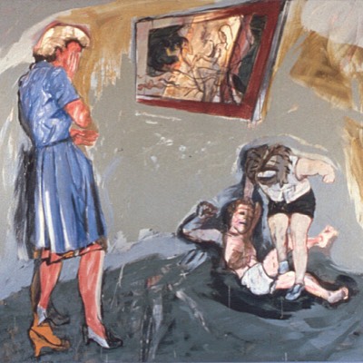 What's a Mother to Do 1990  oil on canvas 66X70
