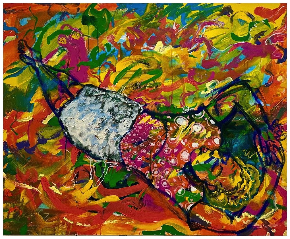 Be A Part Of Me, Acrylic on Canvas 36x44 2025