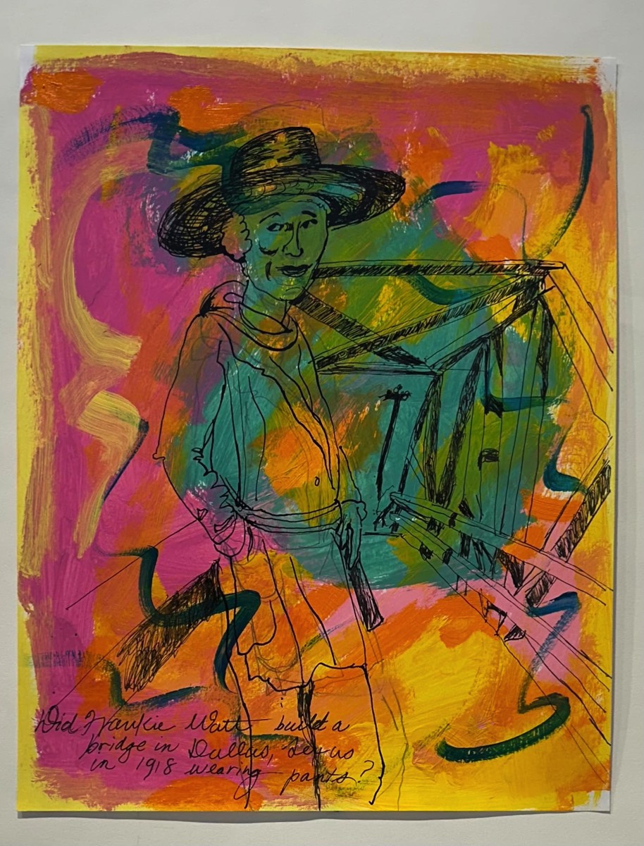 Frankie Watt,1918 Acrylic and ink on acid free paper  14x11in 2025