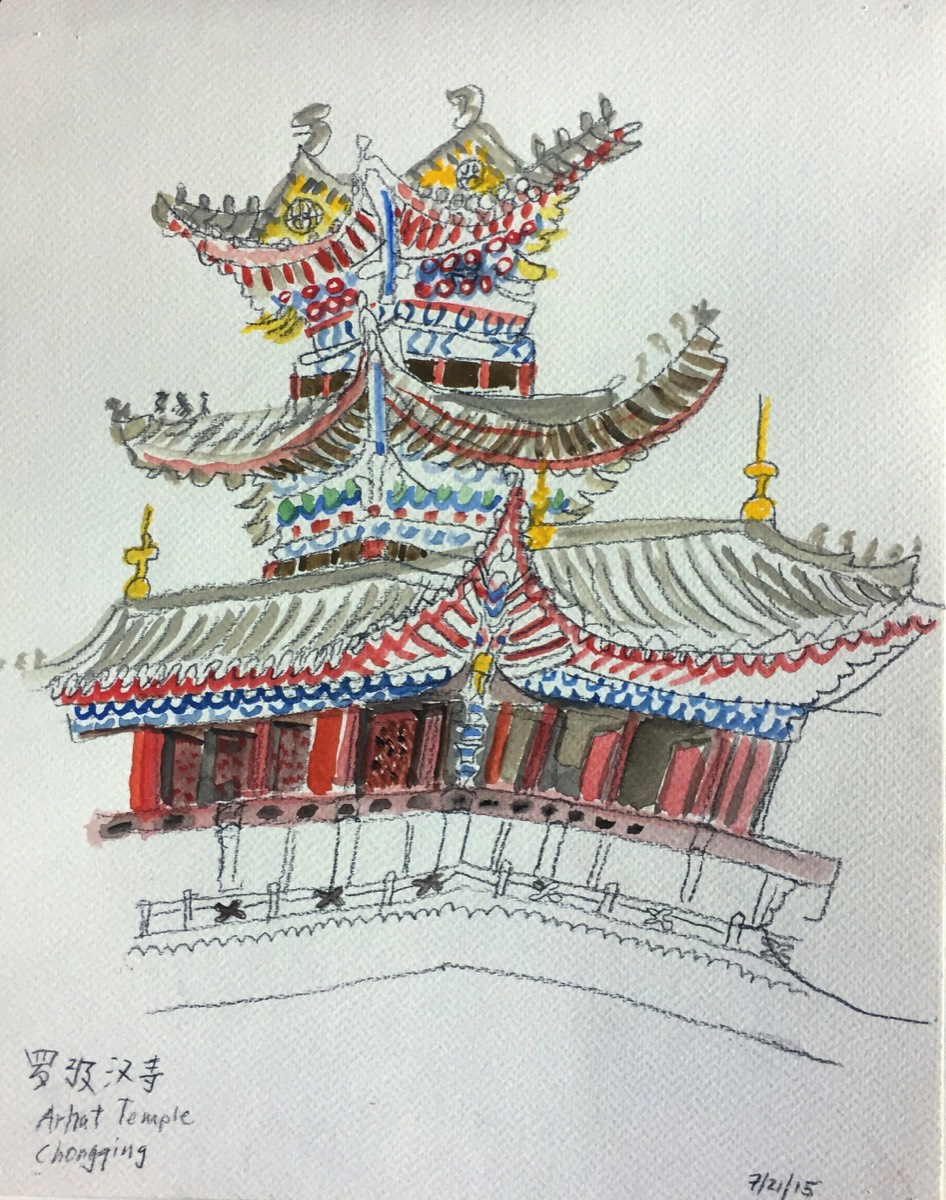 Arhat Temple, Chongqing 7-21-15